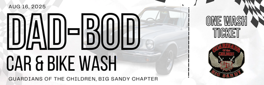 2025 Dad-Bod Car & Bike Wash - Pre-Registration Wash Ticket